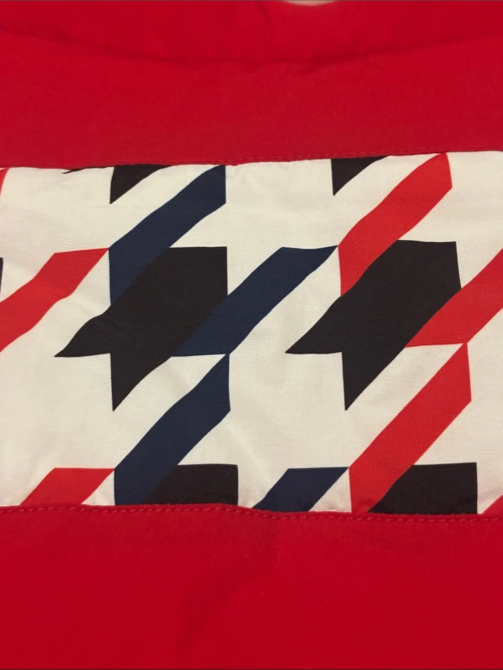 NWT Fabdog Red Houndstooth Stripe Dog Jacket Large